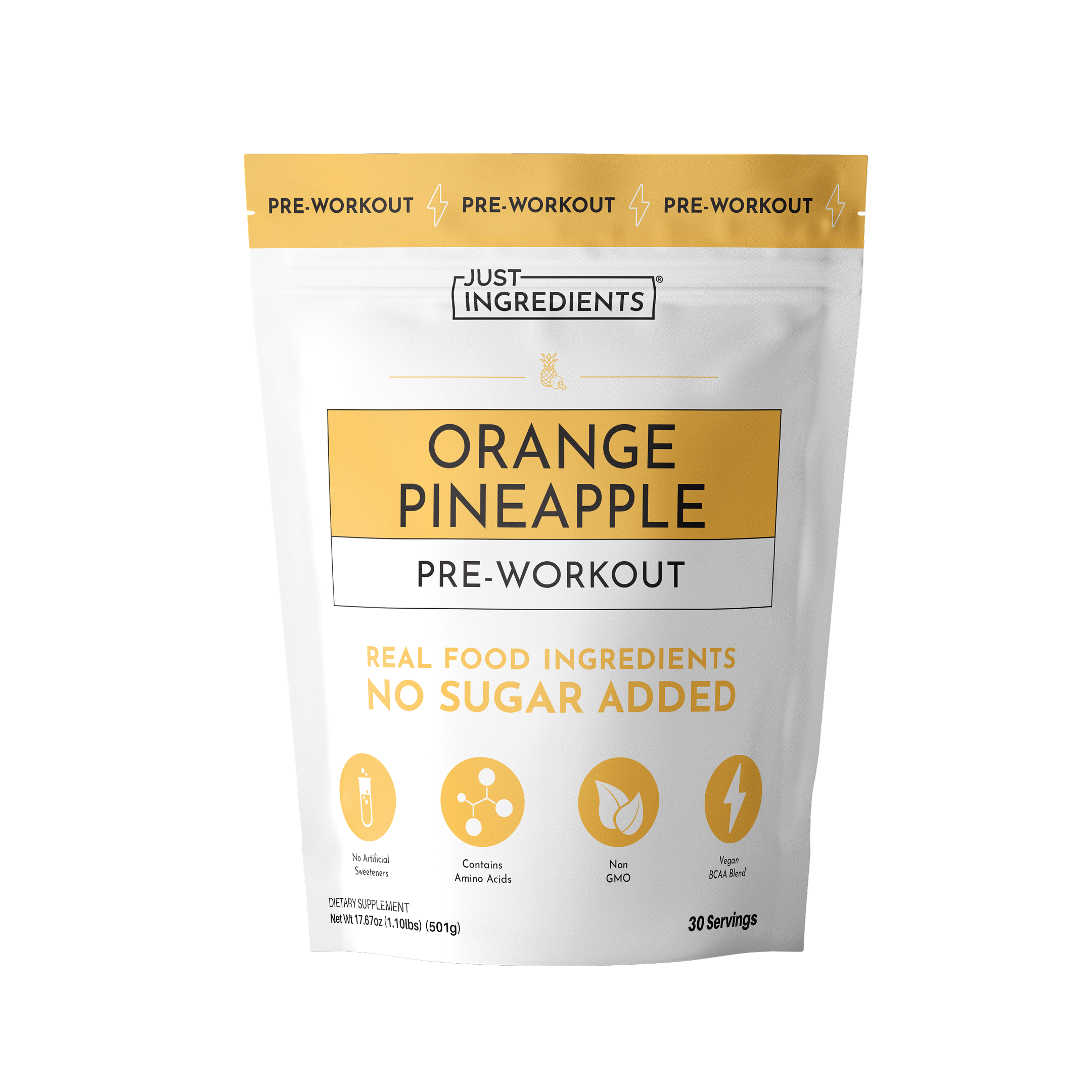 Orange Pineapple Pre-Workout — Natural Citrus Formula (30 Servings)