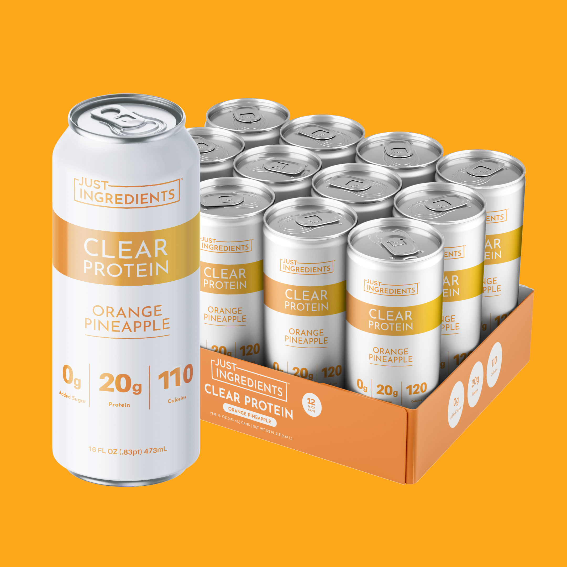 Orange Pineapple Clear Protein (12 Pack)