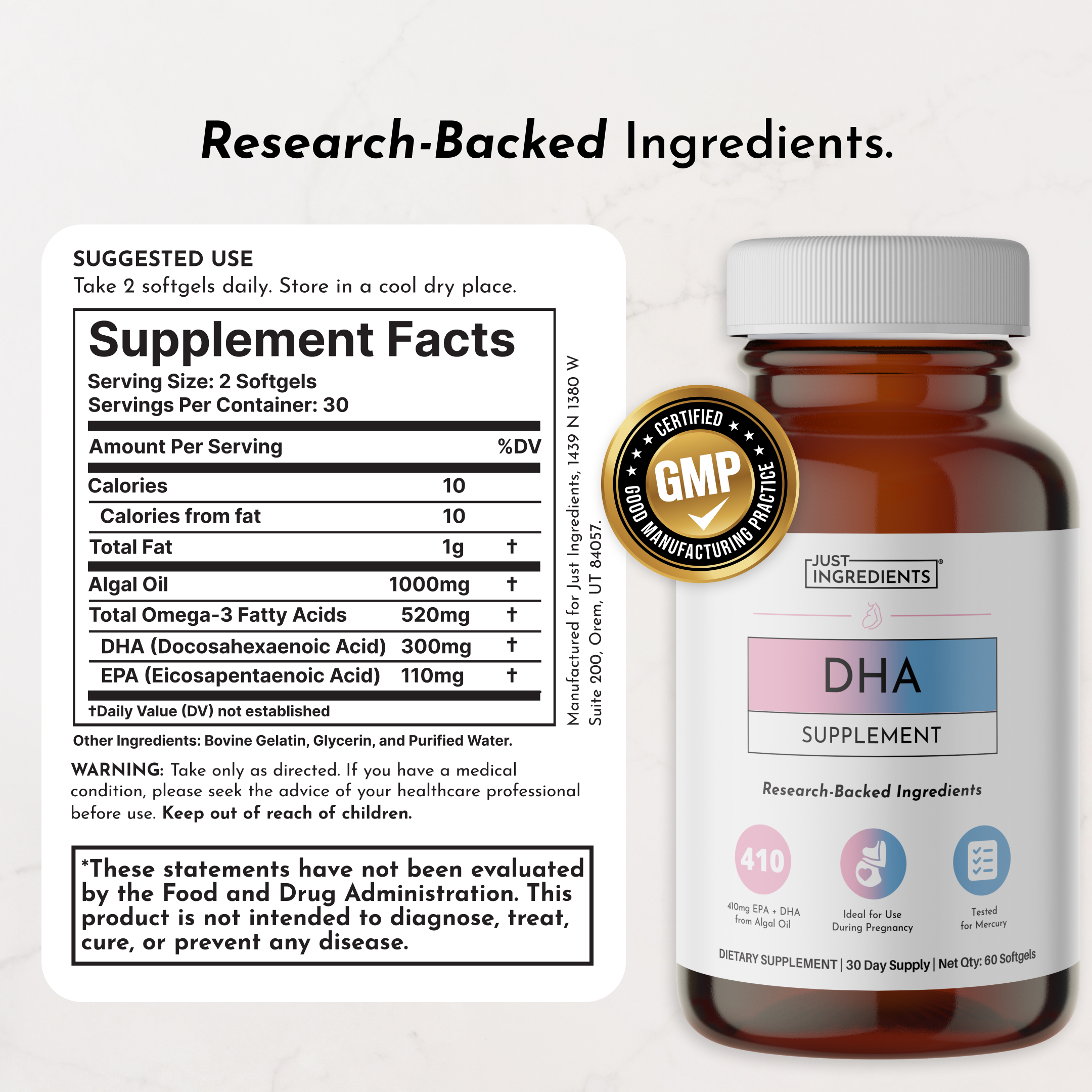 Prenatal & Postnatal + DHA — 2-Bottle Set