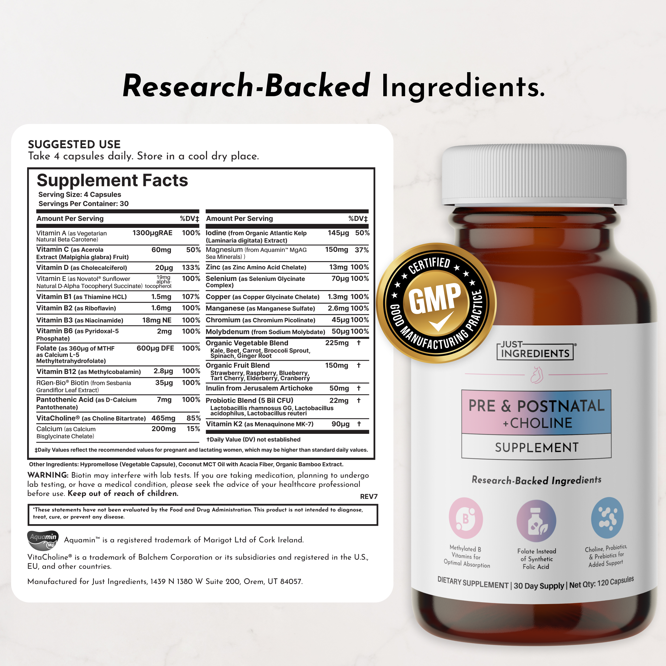 Prenatal & Postnatal + DHA — 2-Bottle Set