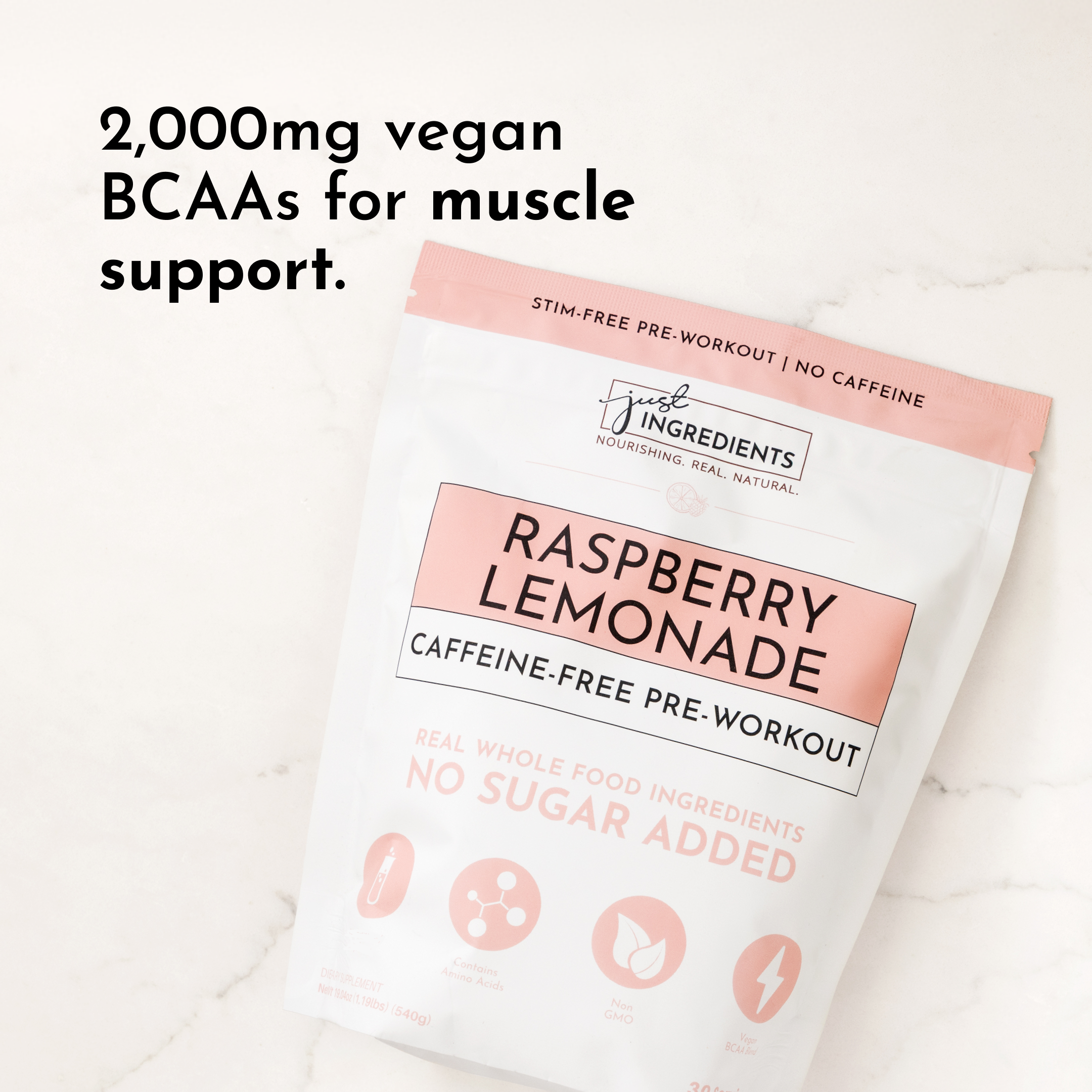 Caffeine Free Raspberry Lemonade Pre-Workout