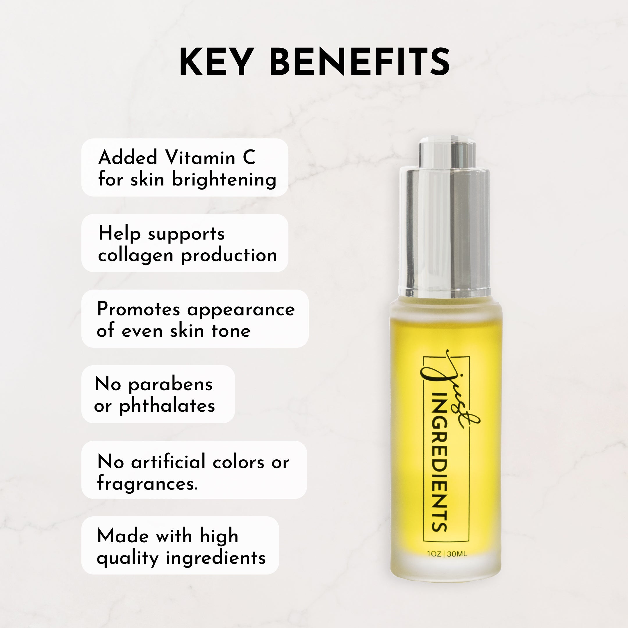Coconut Vanilla Face Serum + Vitamin C - 1 oz