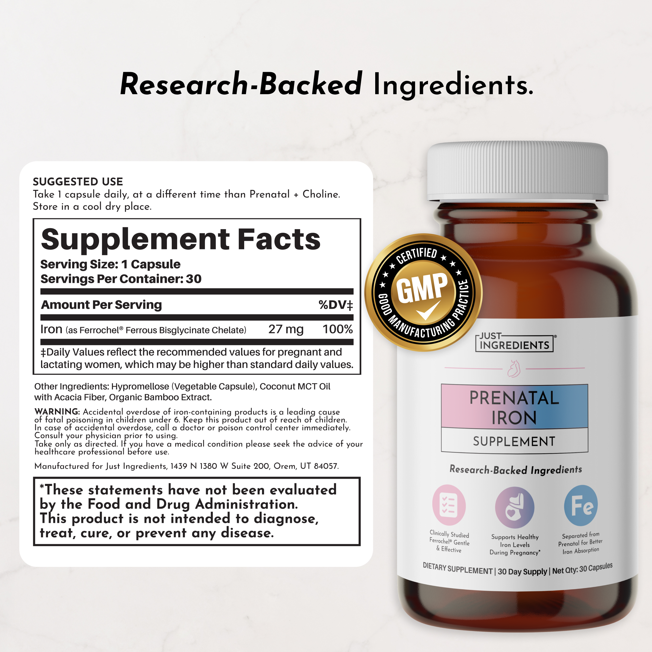 Prenatal & Postnatal Bundle — DHA, Choline & Gentle Iron