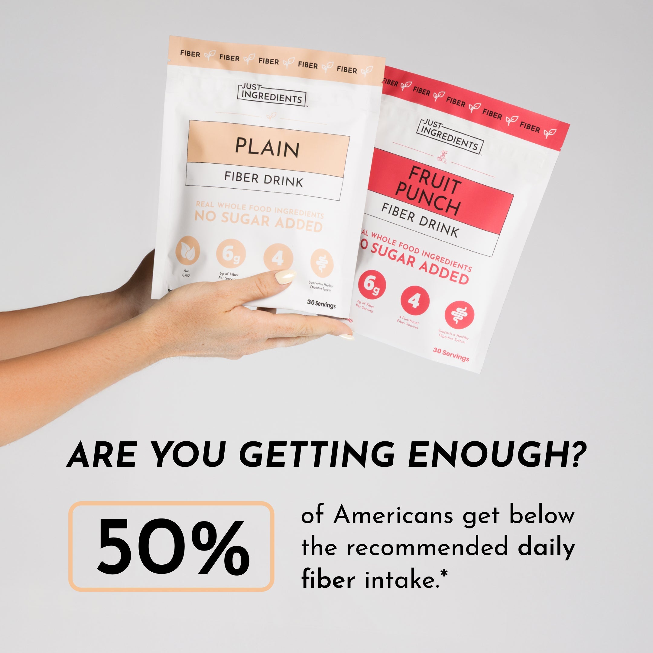 Plain Fiber Drink — 30 Servings