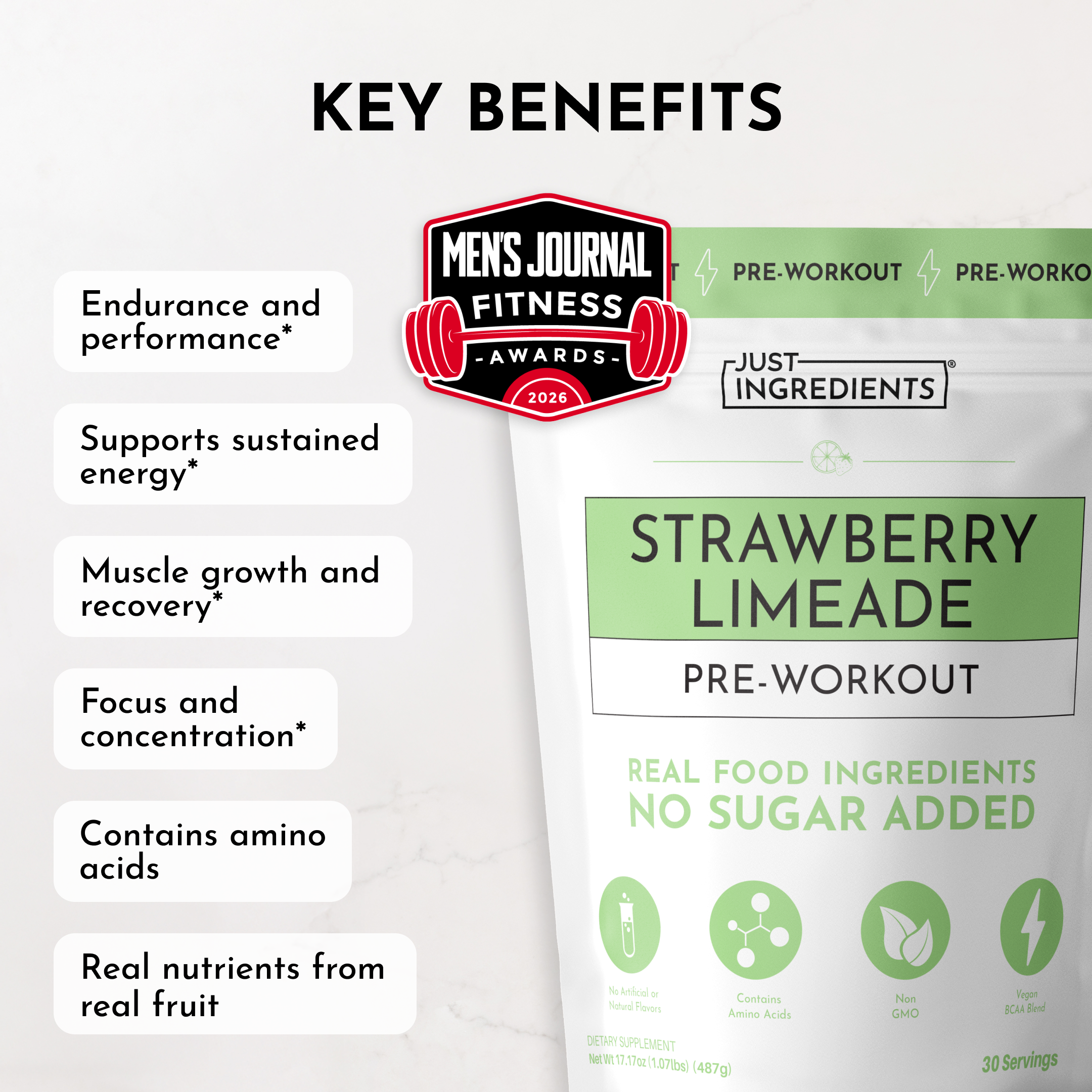 Strawberry Limeade Pre-Workout