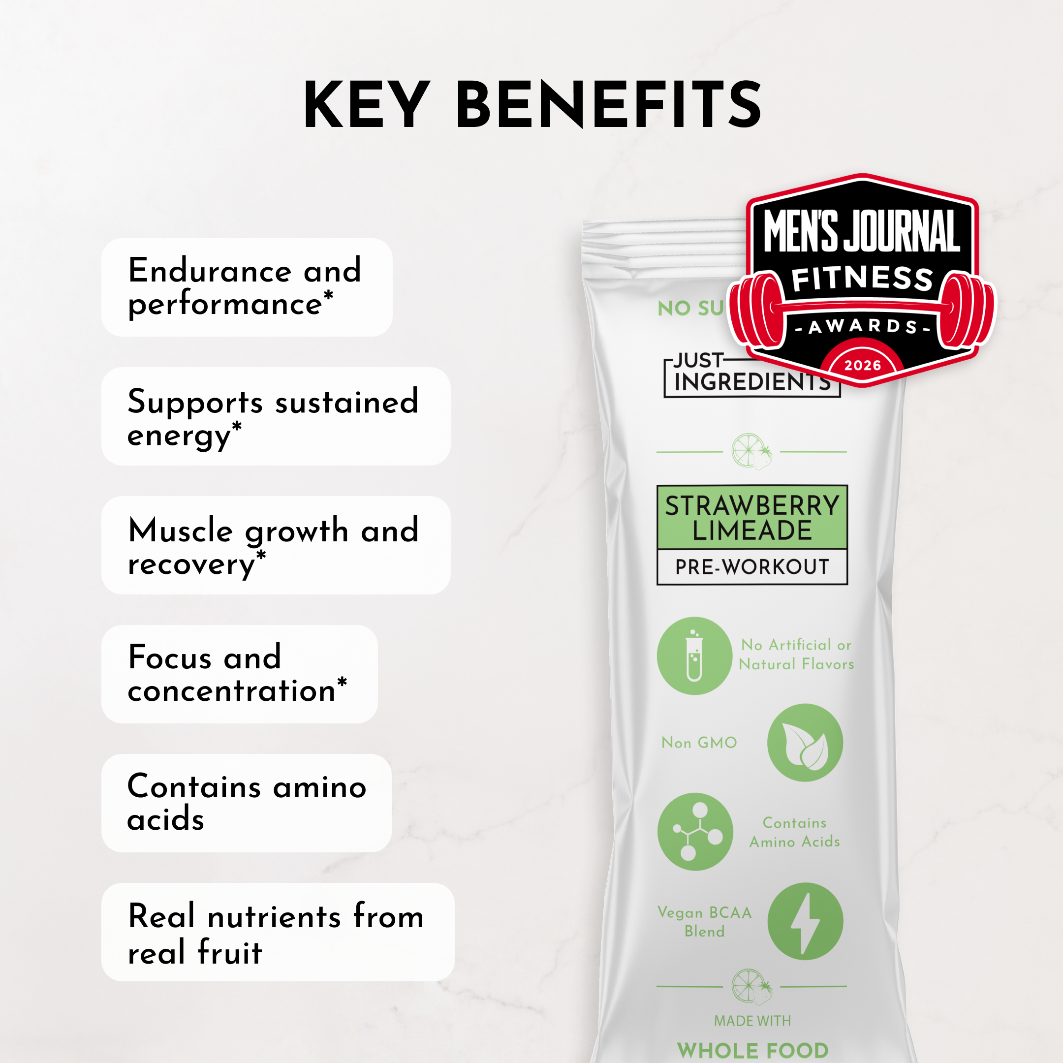 Strawberry Limeade Pre-Workout Stick