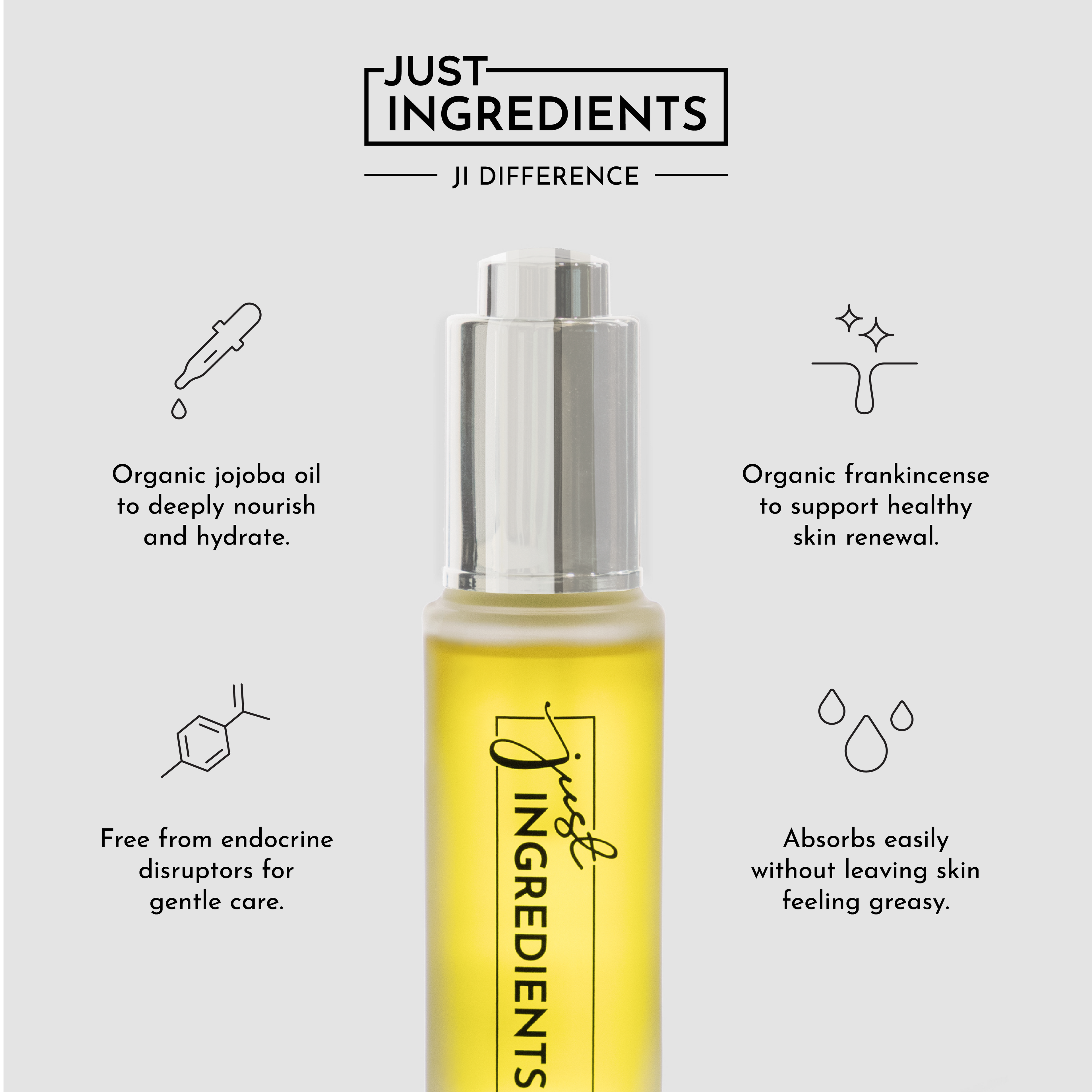 Vanilla Mint Face Serum — Lightweight Hydrating Oil, 2 oz