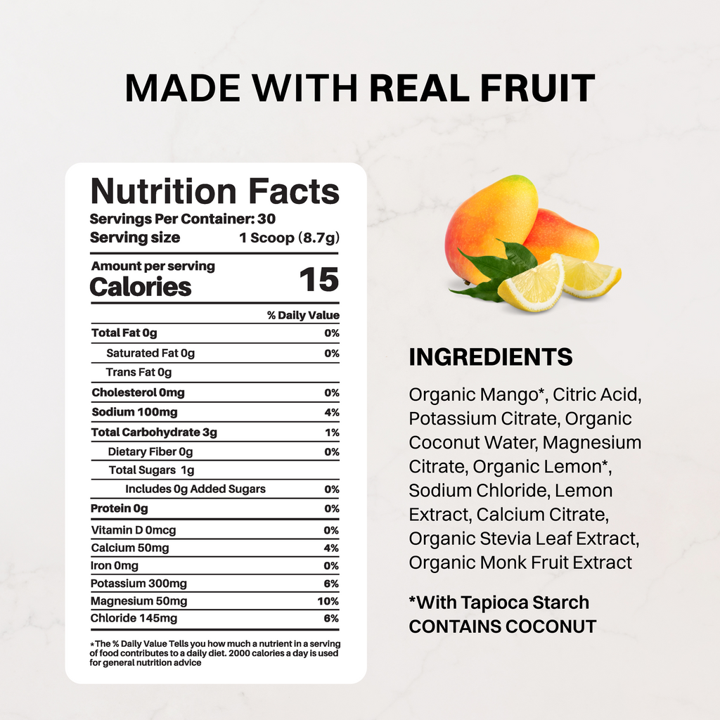 Mango Lemonade Electrolytes Stick — Single-serve