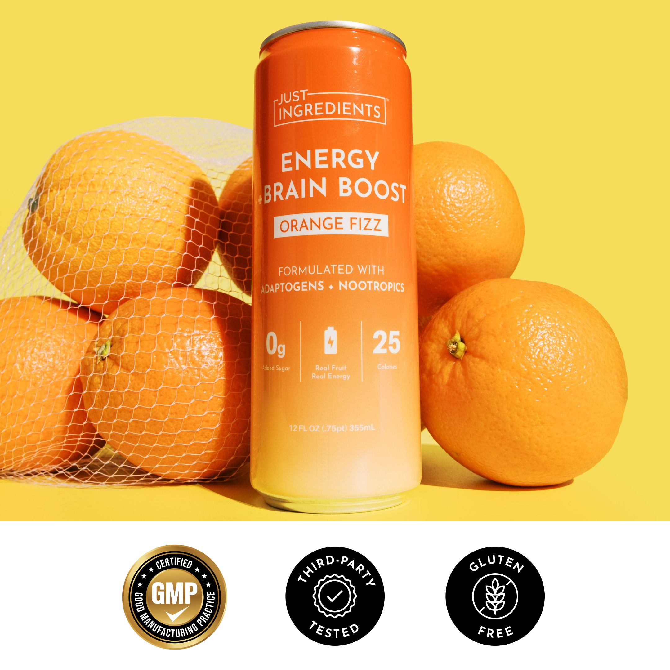 Orange Fizz Energy + Brain Boost (12-Pack)
