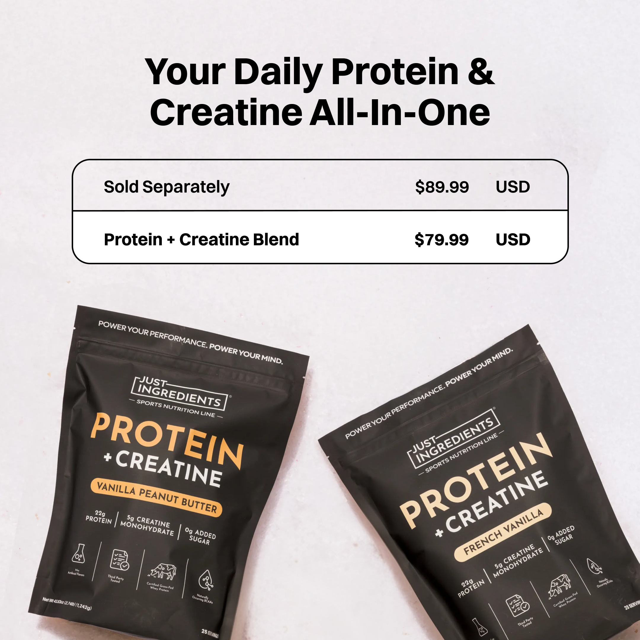 French Vanilla Protein + Creatine (with Creapure®)