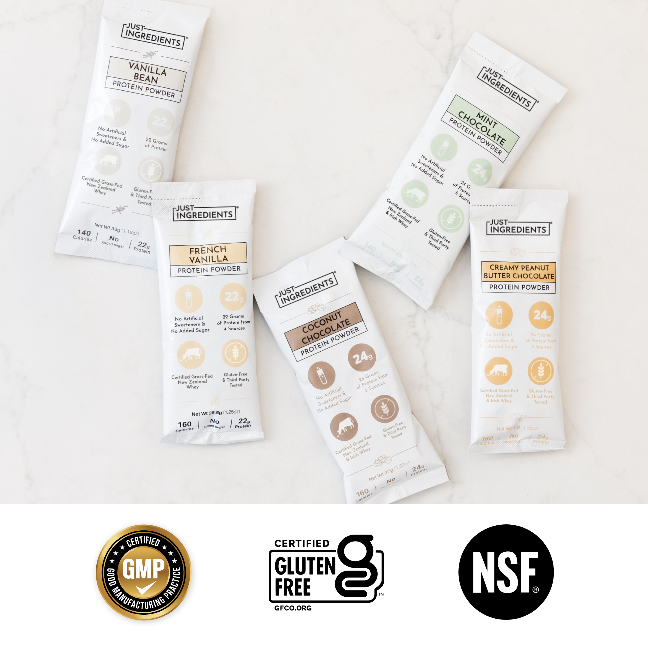 Vanilla Bean Protein Powder Stick - Single-Serve, 22g Protein