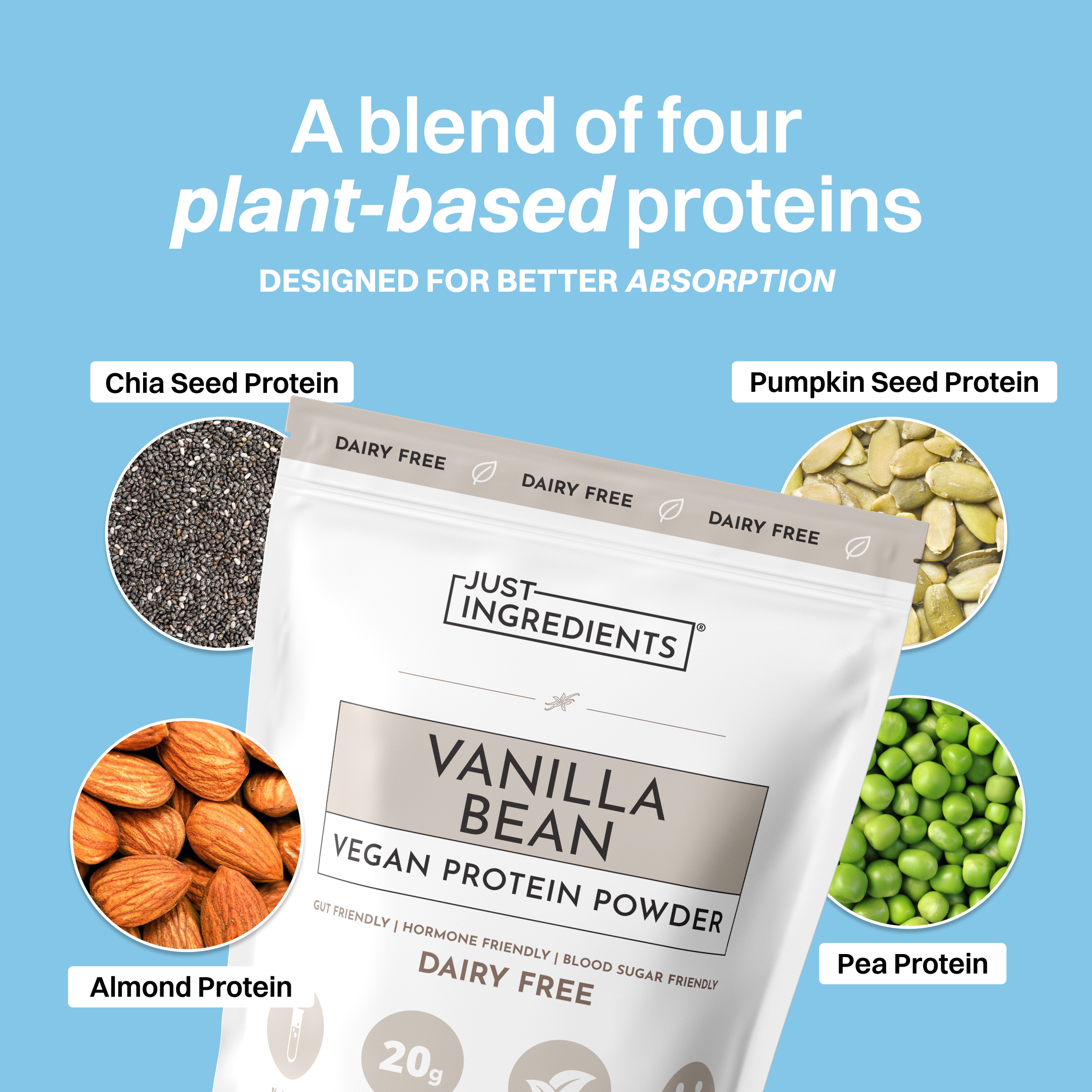 Vegan Vanilla Bean Protein Powder
